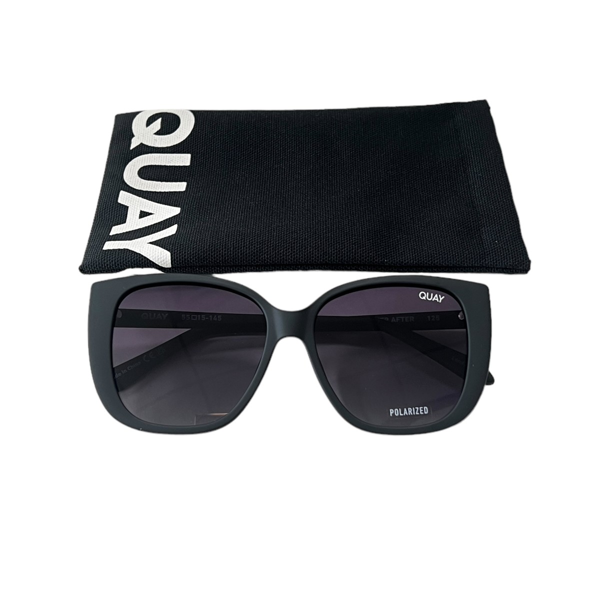 Quay Australia Ever After Medium Sunglasses Black Smoke 