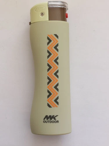 Giant out door refillable high impact soft touch lighter led torch & bottle gre - Picture 2 of 3