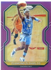2021 Panini WNBA Prizm DIAMOND DESHIELDS #72 PURPLE PRIZM /99 SKY