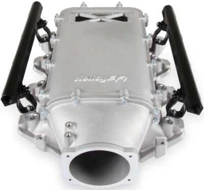 HOLLEY LS1 LO-RAM ЕFI MANIFOLD KIT,FRONT,SILVER,SINGLE INJECTOR,GM LS1,LS2,LS6