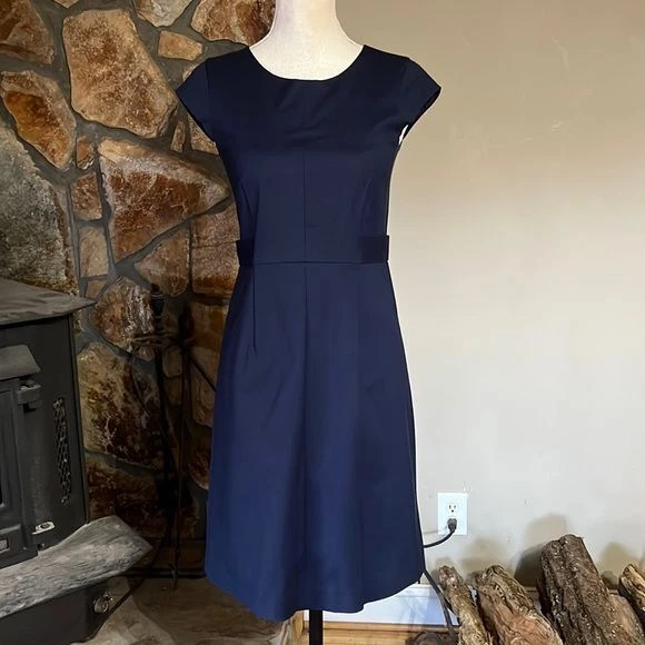 Theory Navy Blue Sheath Dress | eBay