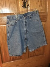 Vintage Levi's 550 Shorts Mens 34 Relaxed Fit Zip Fly Medium Wash Denim USA Made