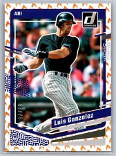 2023 panini donruss baseball luis gonzalez on fire 52/75 #187