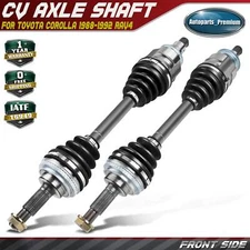 2x Front L&R CV Axle Assembly for Toyota Corolla 1988-1992 RAV4 1996-2000 AWD