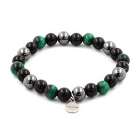 Mineralien Und Edelsteine. Armband Perlen Tigerauge GrüN + HäMatit +