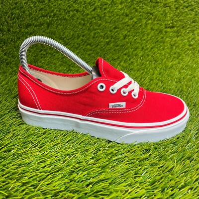 Vans Authentic Womens Size Red White Athletic Walking Skate
