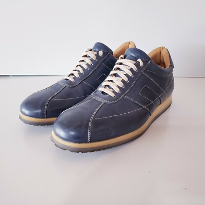 DOCKSTEPS MEN'S BLUE LEATHER  OXFORD SHOES SIZE 44 US11 - EUC