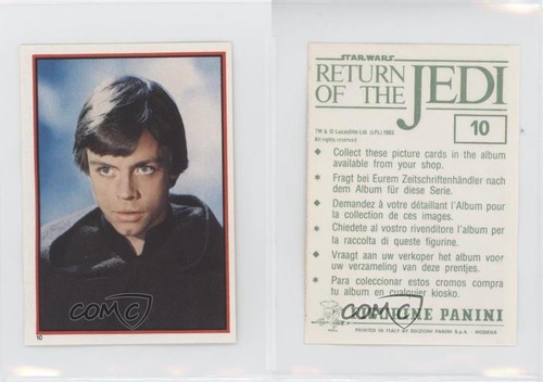 1983 European Star Wars Return of the Jedi Album Stickers Luke Skywalker #10 h4z - Picture 3 of 3