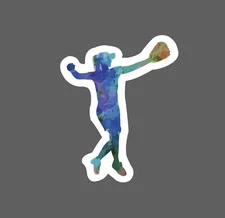 Softball Player Sticker Galaxy Waterproof Sports Games College Gift NEW