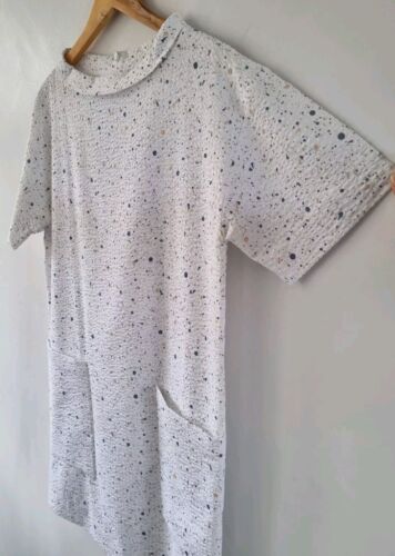 COS Paint Splotch Short Sleeve Shift Dress Patch Pockets 100% Cotton Sz36/8 BNWT - Picture 2 of 4