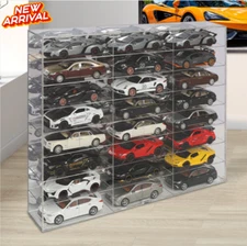24 Car Display Case Diecast Model 1/24 Scale 1:24 Collection Shelf Cabinet LARGE