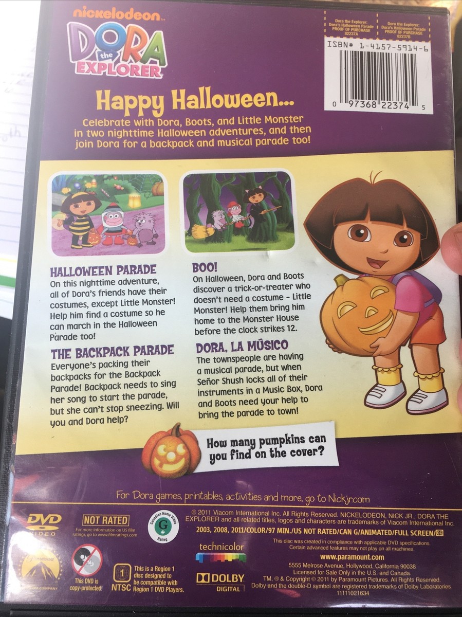 Nickelodean Dora's Halloween Parade DVD | eBay