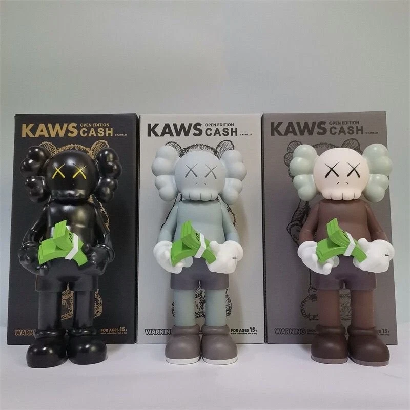 Kaws Companion Counting Money Action Figure Statue 12in Art Decor Gift for Fans - Image 3 of 4