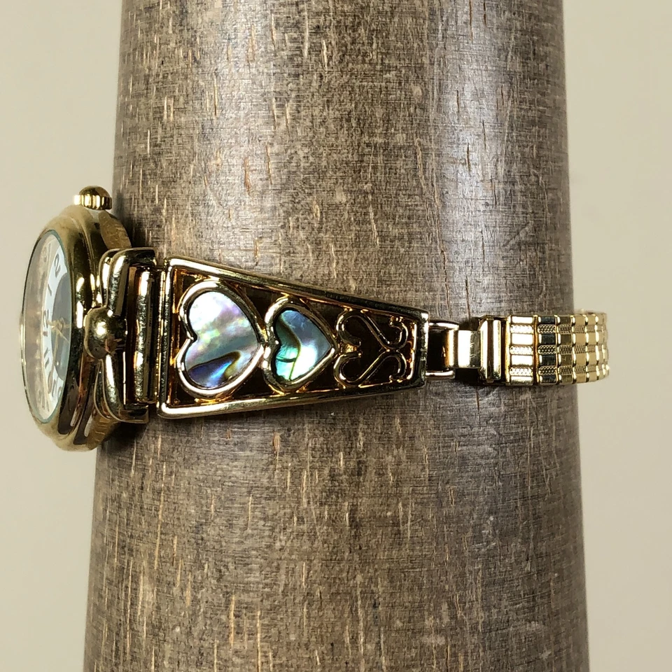 Reloj analógico de cuarzo Avon Hearts para mujer de vestir Avalon Shell expansión 24 mm 6 1/4" Foto 4 de 4