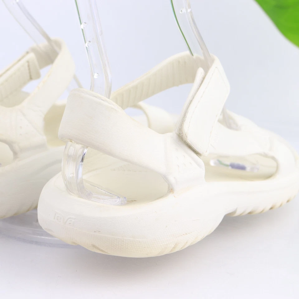 Sandalia Teva para mujer Hurricane Drift talla 9 blanca goma exterior agua zapato luz Foto 4 de 4