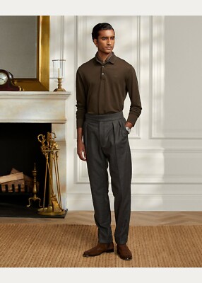 Ralph Lauren Purple Label Equestrian Standing Horse Wool Polo