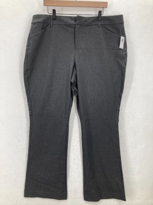 Old Navy Pixie Flare Pants Women's Plus 20 Dark Gray Stretch Fabric High Rise