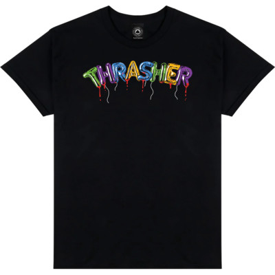 Thrasher Balloon Logo Black T-Shirt