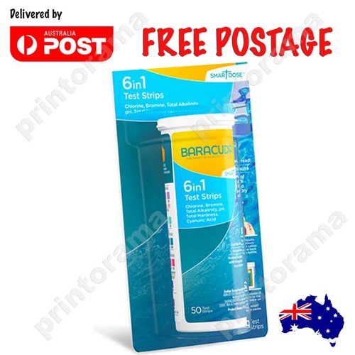 Baracuda Genuine Pool Test Strips 6 in 1 50 Piece Smart Dose WC000134 - Picture 3 of 3