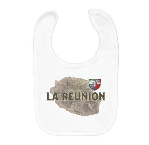 Sac Fourre-tout La Réunion 974 - Carte Ancienne Du 19ème Siècle - Tissu Polycoton - 38x42 Cm - Neuf