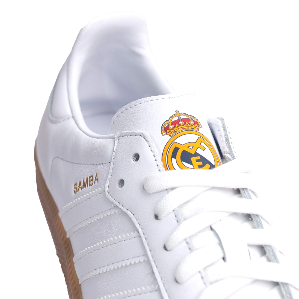 adidas Samba Real Madrid Team Logo Sneakers White Retro Trainers Shoes Men Size
