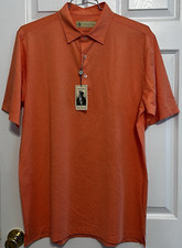 Donald Ross Men's Golf Polo Shirt, Medium, Sunset, NWT