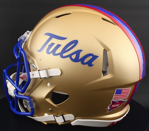 TULSA GOLDEN HURRICANE NCAA Riddell Speed Full Size AUTHENTIC Football Helmet - Picture 3 of 4