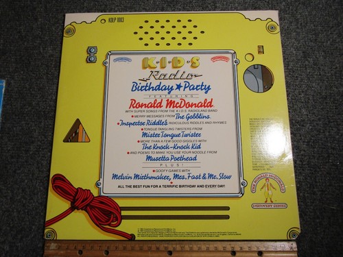K.I.D.S Radio Ronald McDonald Birthday Party Record ~ Vinyl ~ 1980 ~ KDLP1003 - Picture 4 of 5