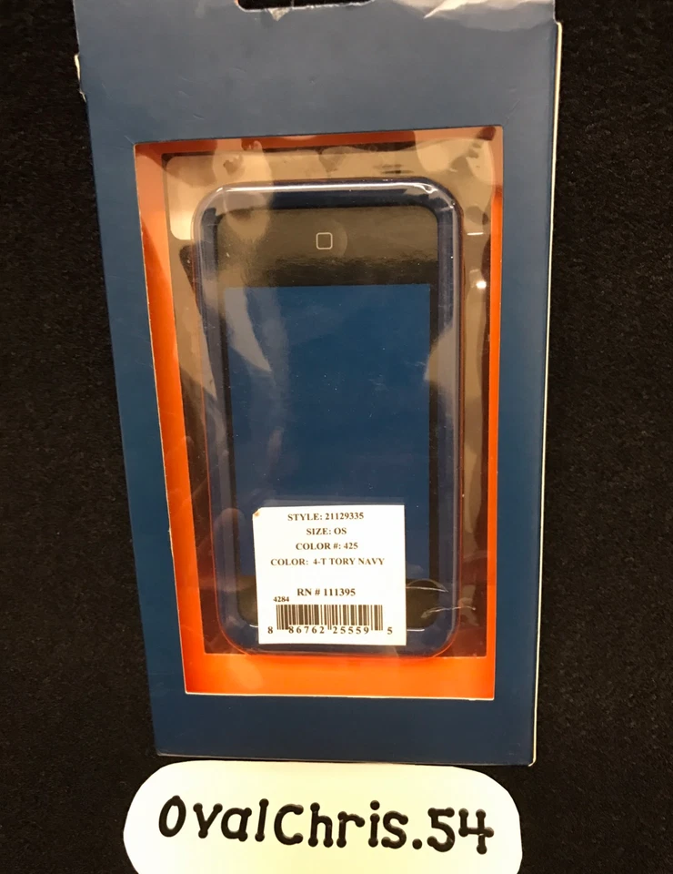 Auténtica Funda Rígida Tory Burch iPhone 4 y 4S Azul Marino 21129335 ¡Nueva! Foto 2 de 4