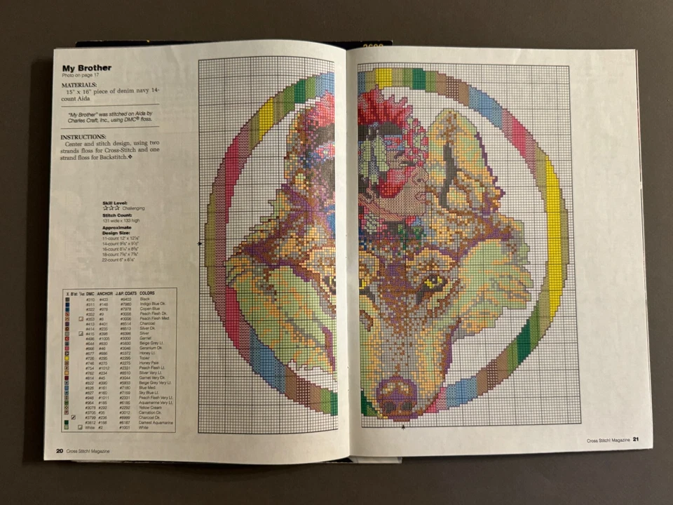 LOT OF 9 VINTAGE CROSS-STITCH PATTERN BOOKLET MAGAZINES CHRISTMAS ANGEL TEDDIES - Image 4 of 4