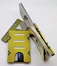 Standard Green, Aluminum Wallet/Credit Card Holder, RFID protection 