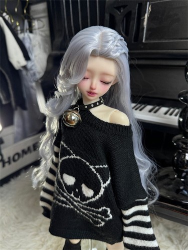 BJD Doll 1/3 1/4 Styled Wig Only Mermaid Wig for SD MSD Red/Pink/Golden/Blue - Picture 10 of 10