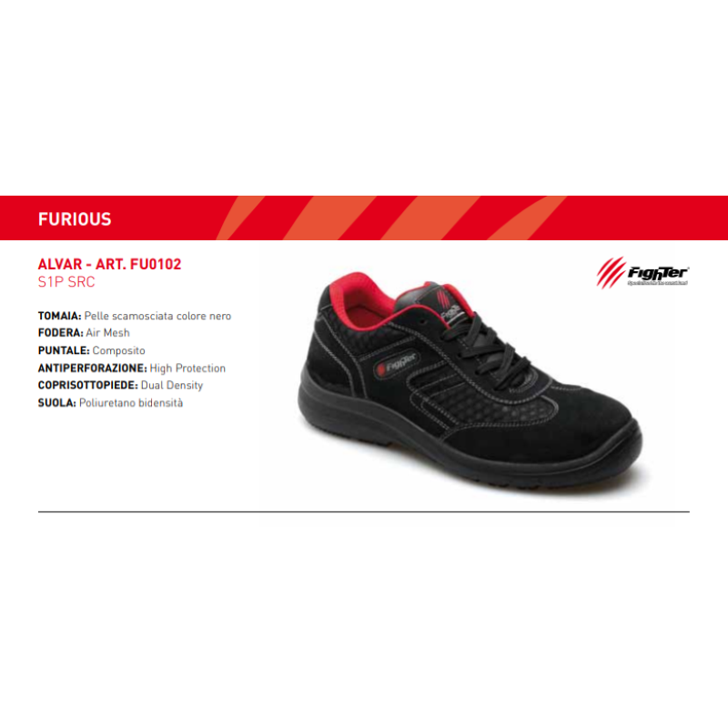 CALZADO DE SEGURIDAD S1P SRC FURIOUS ALVAR WORK LIGHT HOMBRE | eBay