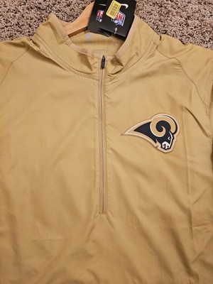 古着 used RAMS ウォームアップウェア XL LA Rams NFL Nike On Field Apparel 1/2 Zip Windbreaker Pullover