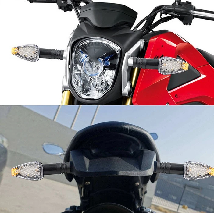2PCS Motorcycle LED Turn Signal Lights Lamp for Suzuki GS1000G GS1100E GS1100G - Imagem 4 de 4