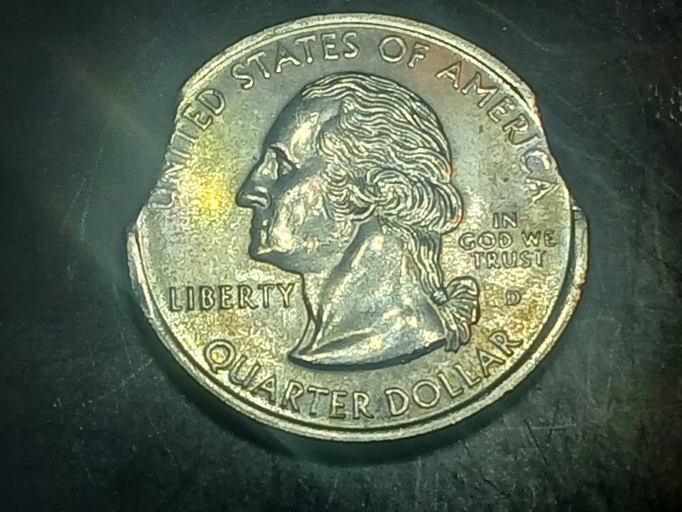 Rare Beautiful Double Clip New Jersey Quarter GMBU Unciculated . 7% Total - Image 3 of 4