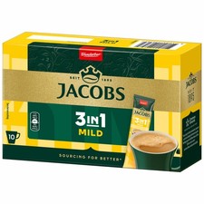 Jacobs 3in1 Mild löslicher Kaffee Instantkaffee Bohnenkaffee 3 x 10 Sticks