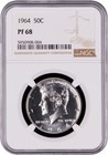 1964 Proof Kennedy Silver Half Dollar 50c NGC PF68 - Certified — photo 1