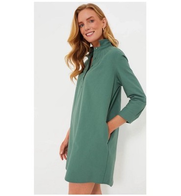 Tuckernuck Pomander Place Preppy Green Polly Collared Mini Dress Size XXXL / 3XL