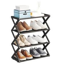 X-Shaped Shoe Rack for Home Multifunctional Steel Assembly Shoecase for6060