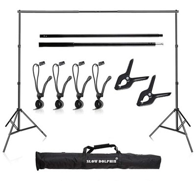 Photo Video Studio 10x7ft(WxH) Adjustable Backdrop Support System Kit Backgro...