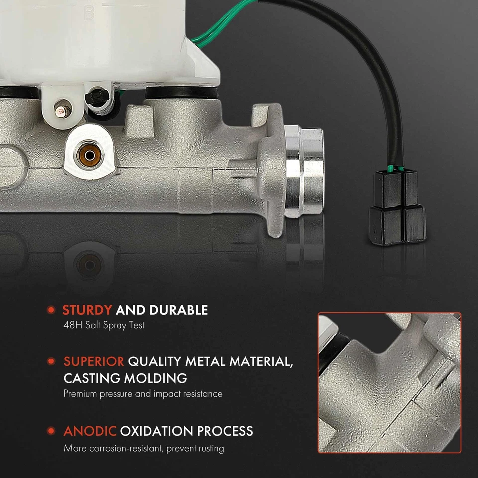 Cilindro maestro de freno con depósito y sensor para Mitsubishi Mirage 1992 Plymouth Foto 2 de 4