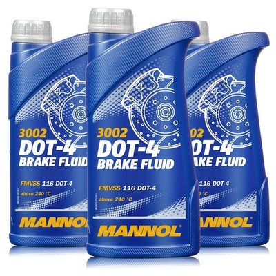 MANNOL Brake Fluid DOT-4   3 Liter Bremsflüssigkeit