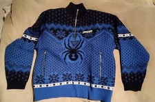 Spyder Skipullover Herren Gr. 50 Blau
