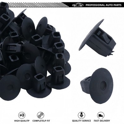 50X Black Fender Apron Grommet Nut Clips For Honda CR-V 2012-2016 Civic 2006-25