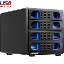 4 Bay External Hard Drive Enclosure RAID USB 3.0 eSATA HDD SSD Storage Solution