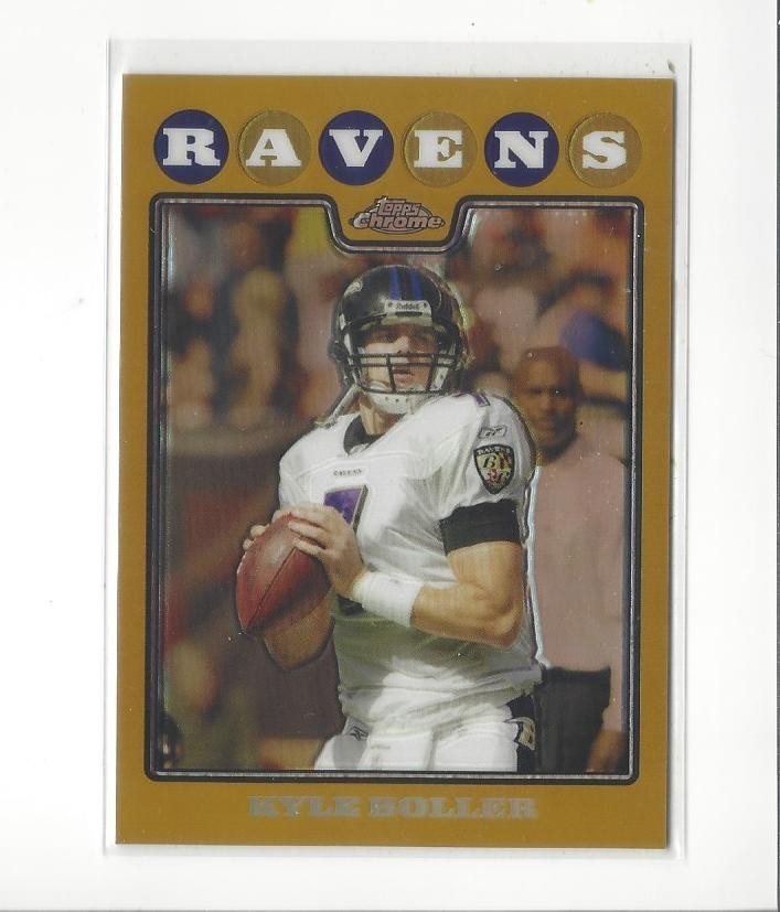 2008 Topps Chrome Gold Refractor Kyle Boller #TC19 Ravens *148/199