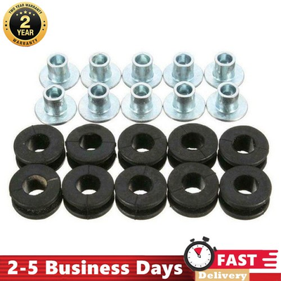 #ad 10Pcs Motorcycle Rubber Grommets Bolt For Honda Yamaha Suzuki Kawasaki Fairing $3.99
