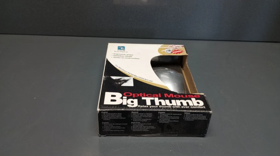 Vintage new A4 tech Big Thumb 3d optical mouse model swop-48 - Image 4 of 4