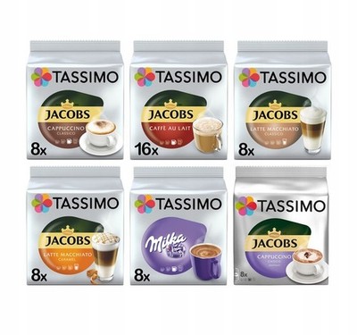 6 x Tassimo Jacobs and Milka 56 capsules